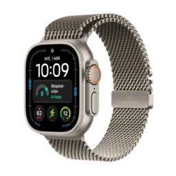 Apple Watch Ultra 4 GPS + Cellular 49mm Titânio Natural com Milanese Loop Bracelete resistente à água - Thumbnail Image 1
