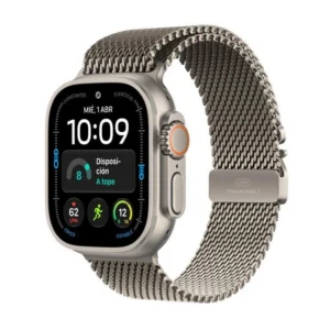 Apple Watch Ultra 4 GPS + Cellular 49mm Titânio Natural com Milanese Loop Bracelete resistente à água