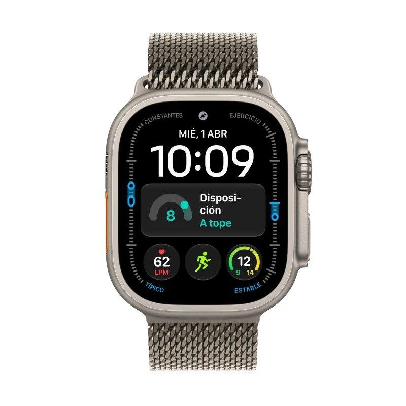 Apple Watch Ultra 4 GPS + Cellular 49mm Titânio Natural com Milanese Loop Bracelete resistente à água - Image 2