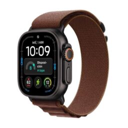 Apple Watch Ultra 4 GPS + Cellular 49mm Titânio Preto com Bracelete Loop Alpine Borgonha M - Thumbnail Image 1