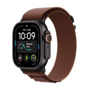 Apple Watch Ultra 4 GPS + Cellular 49mm Titânio Preto com Bracelete Loop Alpine Borgonha M
