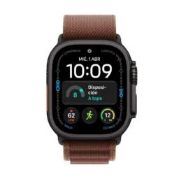 Apple Watch Ultra 4 GPS + Cellular 49mm Titânio Preto com Bracelete Loop Alpine Borgonha L - Thumbnail Image 1