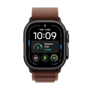 Apple Watch Ultra 4 GPS + Cellular 49mm Titânio Preto com Bracelete Loop Alpine Borgonha L