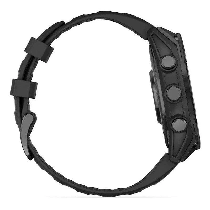 Garmin Fenix 8 Bluetooth GPS NFC 47mm AMOLED Cinzento com Correia Preta Tamanho Único Resistente à Água 10ATM - Image 3