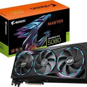Gigabyte RTX 5080 AORUS MASTER 16GB GDDR7 Reflex 2 RTX AI DLSS4