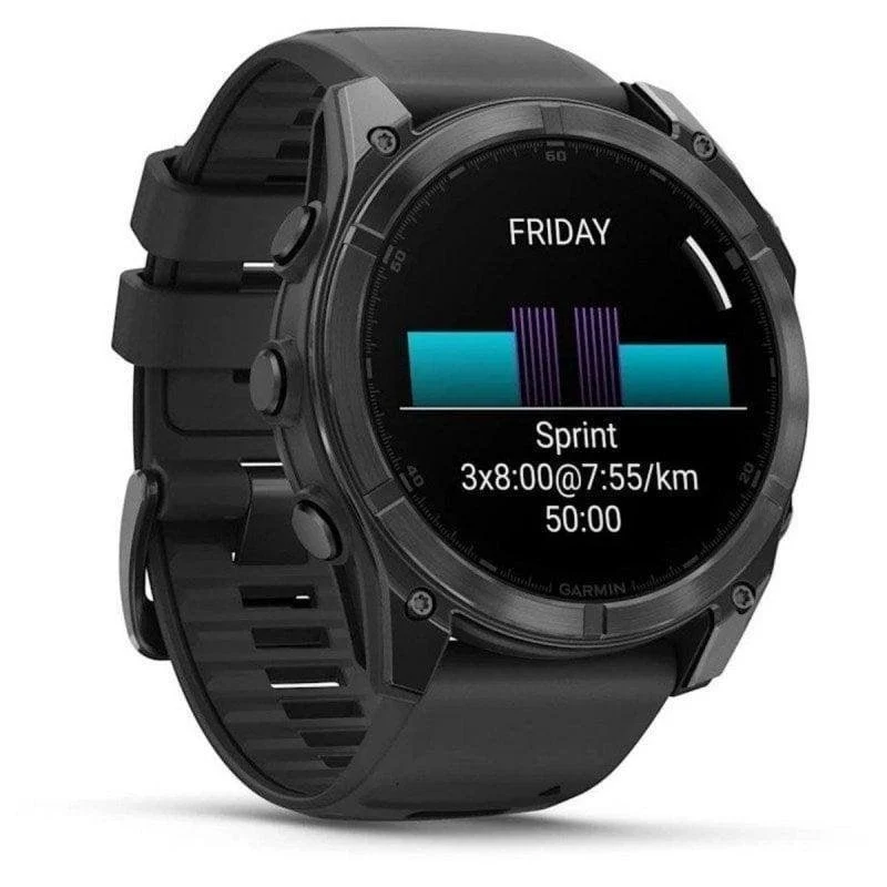 Garmin Fēnix 8 AMOLED 51mm GPS WiFi Preto 32GB Resistente Água 10 ATM SpO2 - Image 4