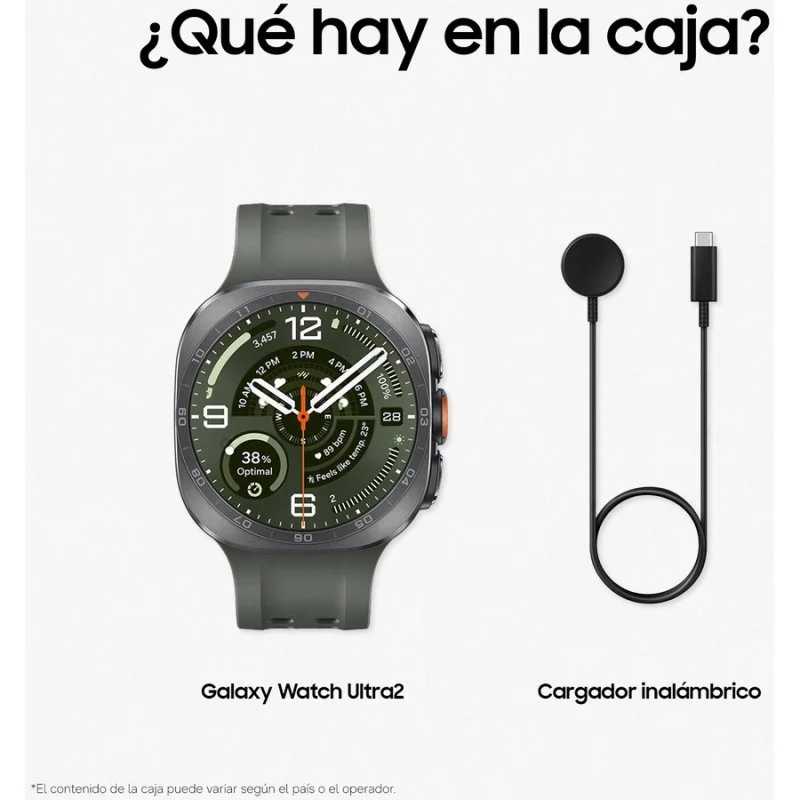 Samsung Galaxy Watch Ultra2 4G LTE 47mm Titânio Prateado Correia Verde - Image 3