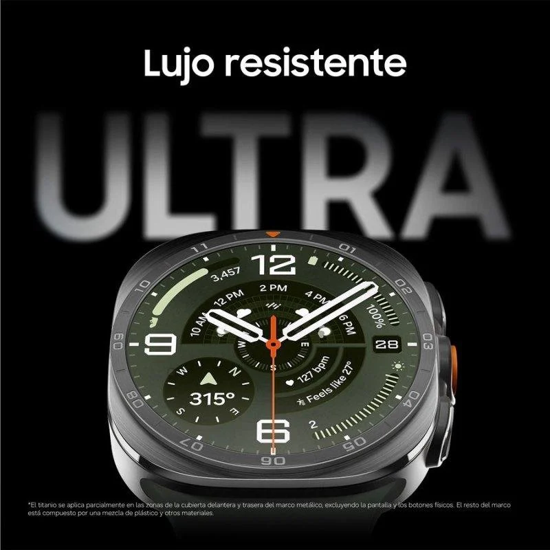 Samsung Galaxy Watch Ultra2 4G LTE 47mm Titânio Prateado Correia Verde - Image 4