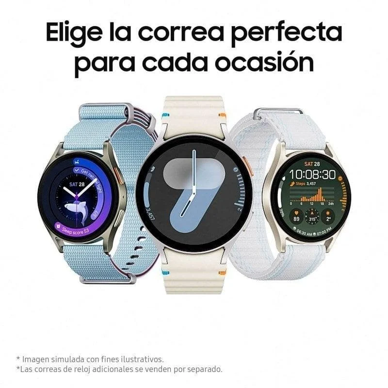Samsung Galaxy Watch7 LTE Bluetooth GPS 40mm AMOLED Creme S/M Resistente Água 5ATM SpO2 - Image 3