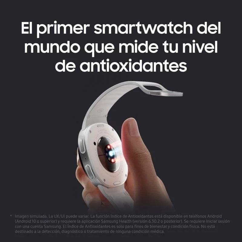 Samsung Galaxy Watch8 LTE GPS NFC Bluetooth 44mm Super AMOLED Prateado Branco IP68 - Image 4