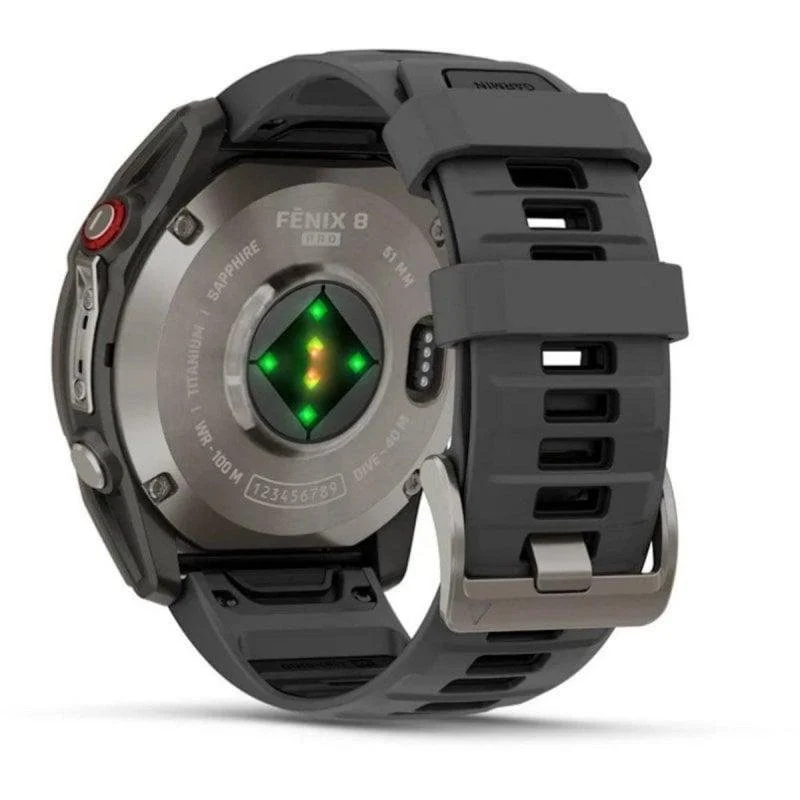 Garmin Fenix 8 Pro LTE GPS 51mm AMOLED Titânio Cinza/Preto Resistente Água 10ATM SpO2 SOS - Image 3