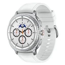 Samsung Galaxy Watch8 Classic 4G LTE GPS 46mm AMOLED Prateado Correa Branca Resistência IP68+5ATM - Thumbnail Image 1
