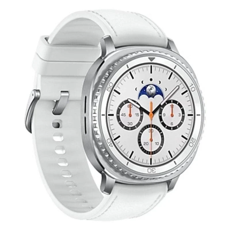 Samsung Galaxy Watch8 Classic 4G LTE GPS 46mm AMOLED Prateado Correa Branca Resistência IP68+5ATM - Image 3
