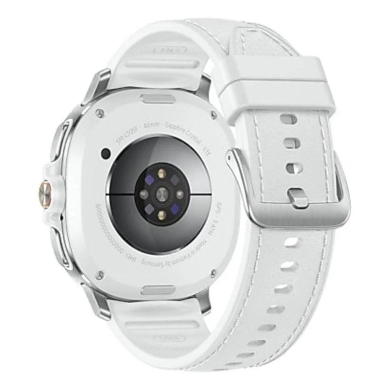 Samsung Galaxy Watch8 Classic 4G LTE GPS 46mm AMOLED Prateado Correa Branca Resistência IP68+5ATM - Image 4