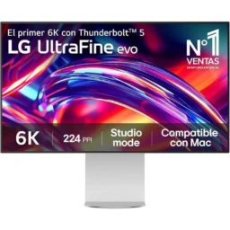 LG UltraFine 32U990A-S 32" UltraHD 6K 60Hz IPS Black HDR600 5ms Ergonomia - Thumbnail Image 1