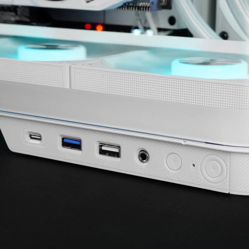 Mars Gaming MC-Infinio ATX ARGB 120mm e USB-C Branca - Image 4