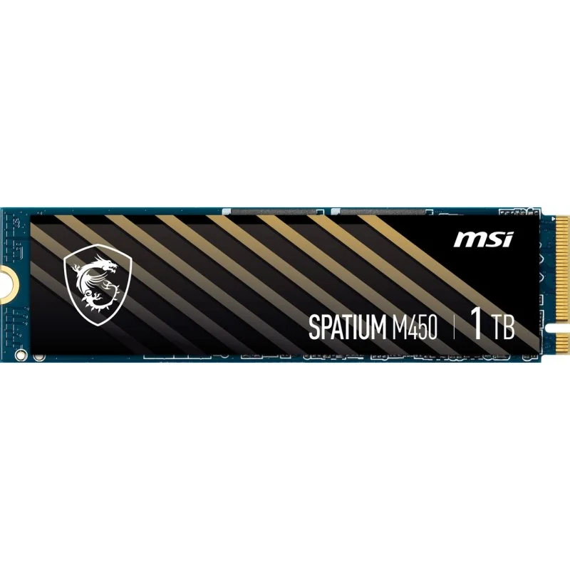 MSI SPATIUM M450 1TB SSD 3400MB/s NVMe PCIe 4.0 M.2 Gen4 3D NAND - Image 2