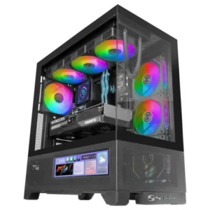 Mars Gaming MC-LCDX Caixa ATX Mesh e Ecrã IPS 9.16"