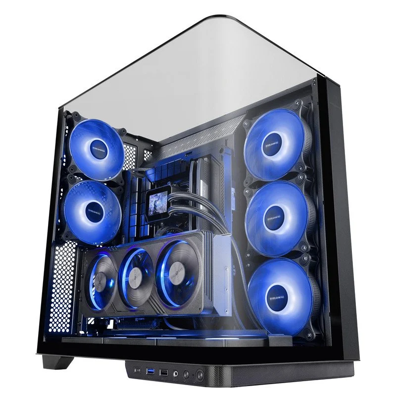 Mars Gaming MC-Infinio ATX ARGB 120mm e USB-C Preta - Image 1