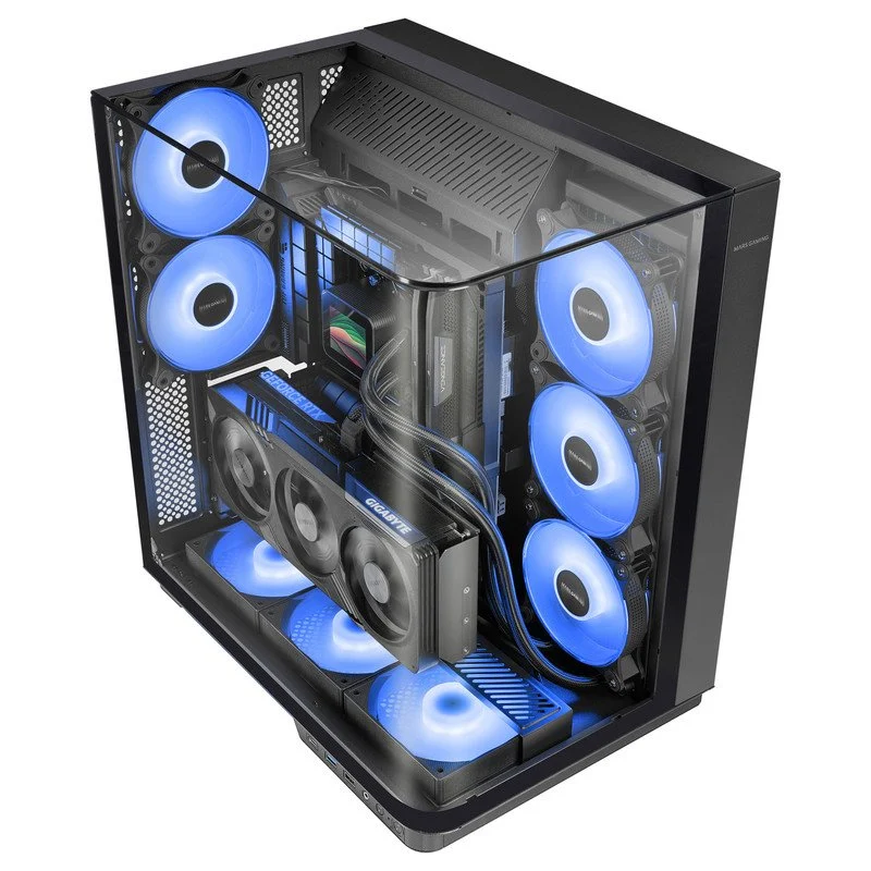 Mars Gaming MC-Infinio ATX ARGB 120mm e USB-C Preta - Image 2