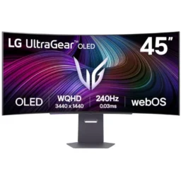 LG 45GX90SA-B Monitor Curvo 45" 3440x1440 240Hz OLED G-Sync FreeSync Premium - Thumbnail Image 1