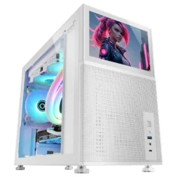 Mars Gaming MC-LCD Micro-ATX LCD IPS 8" Modular Branca - Thumbnail Image 1