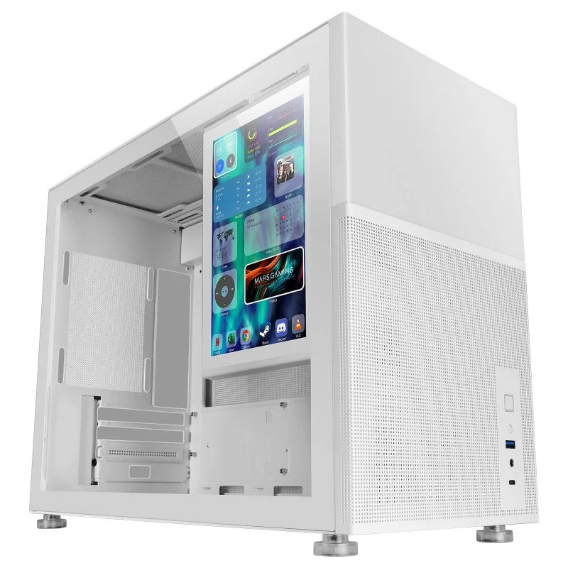 Mars Gaming MC-LCD Micro-ATX LCD IPS 8" Modular Branca - Image 2