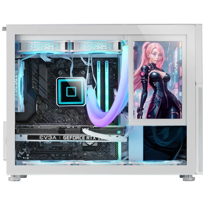 Mars Gaming MC-LCD Micro-ATX LCD IPS 8" Modular Branca - Image 3