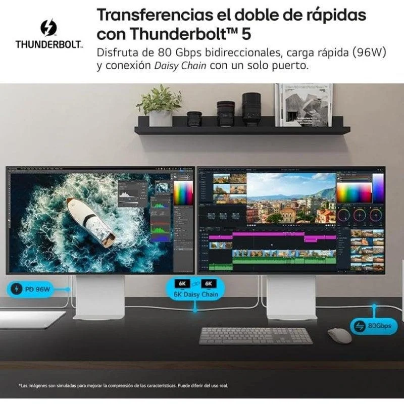 LG UltraFine 32U990A-S 32" UltraHD 6K 60Hz IPS Black HDR600 5ms Ergonomia - Image 5