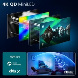 Philips QD MiniLED 55MLED920 55" 4K UltraHD 120Hz Smart TV Titan OS Dolby Vision Ambilight - Thumbnail Image 3