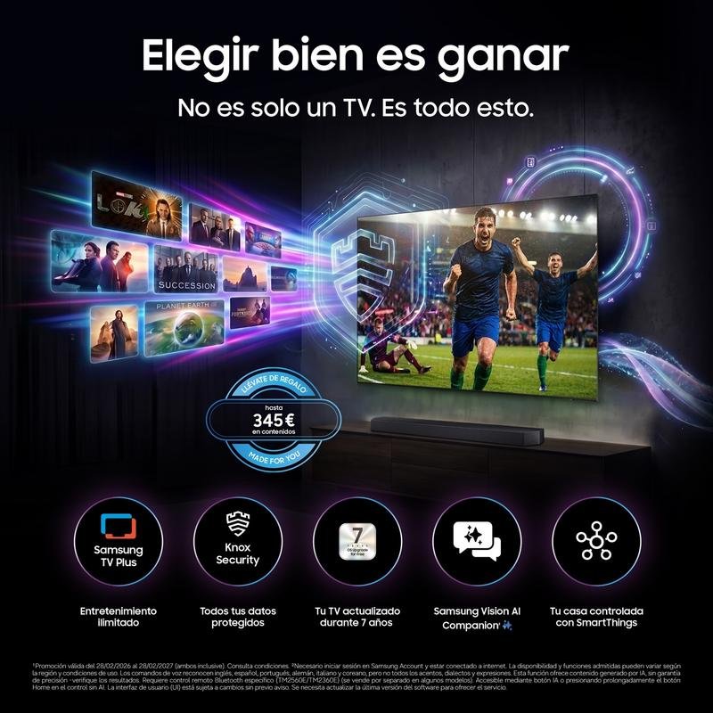 Samsung OLED S83H 65" 4K UltraHD 120Hz Smart TV Tizen HDR10+ Dolby Atmos Vision AI - Image 3