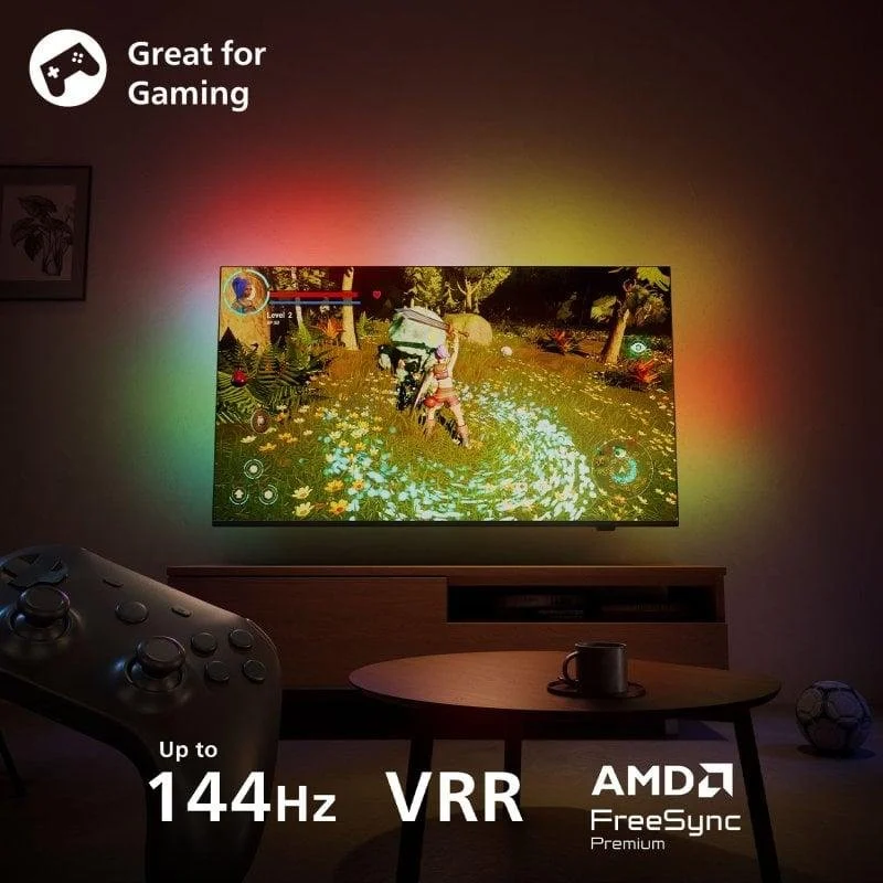 Philips QD MiniLED 55MLED920 55" 4K UltraHD 120Hz Smart TV Titan OS Dolby Vision Ambilight - Image 5