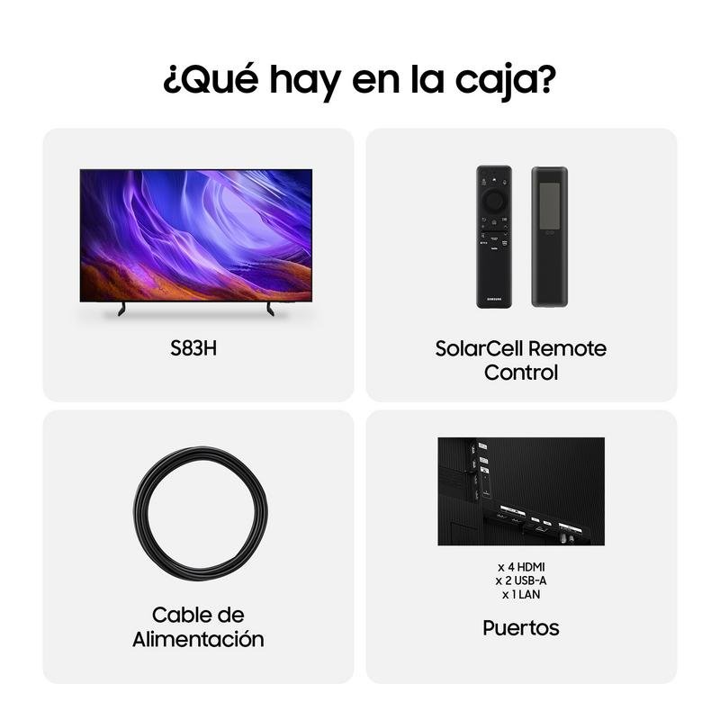 Samsung OLED S83H 65" 4K UltraHD 120Hz Smart TV Tizen HDR10+ Dolby Atmos Vision AI - Image 4
