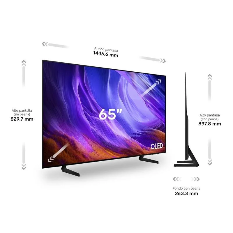 Samsung OLED S83H 65" 4K UltraHD 120Hz Smart TV Tizen HDR10+ Dolby Atmos Vision AI - Image 2