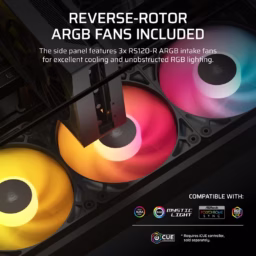 Caixa Micro-ATX CORSAIR 2800X RS-R ARGB Preta - Thumbnail Image 4