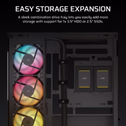 Caixa Micro-ATX CORSAIR 2800X RS-R ARGB Preta - Thumbnail Image 5