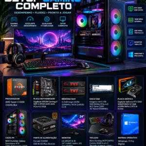 ISG StyleFrame School - Ryzen 5 5500/Gskill 16GB 3200/M.2 1TB/Gigabyte RTX5050 8GB