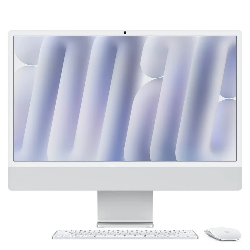 Apple iMac 24 Apple M4 10 Núcleos/16GB/256GB SSD/GPU 10 Núcleos/24" Retina Nano Texture 4.5K Prateado - Image 1