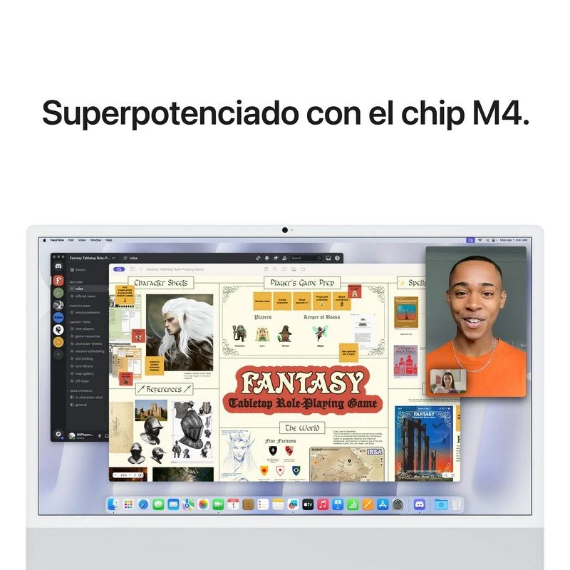 Apple iMac 24 Apple M4 10 Núcleos/16GB/256GB SSD/GPU 10 Núcleos/24" Retina Nano Texture 4.5K Prateado - Image 5
