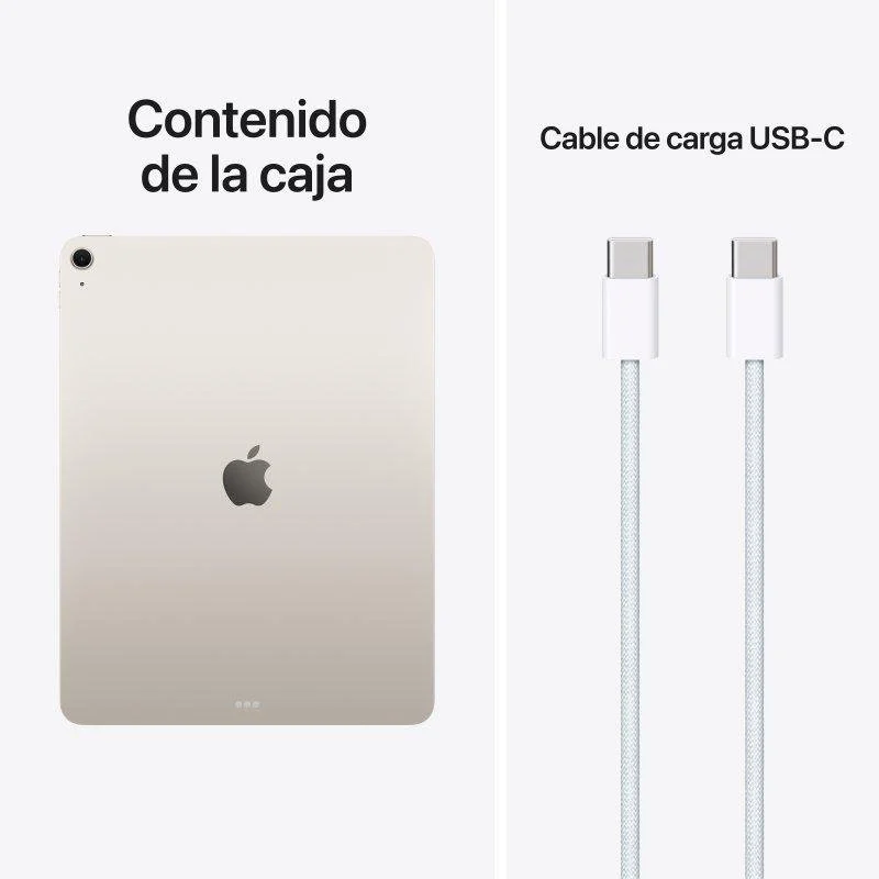 Apple iPad Air M4 WiFi 13" 128GB Branco Starlight - Image 4