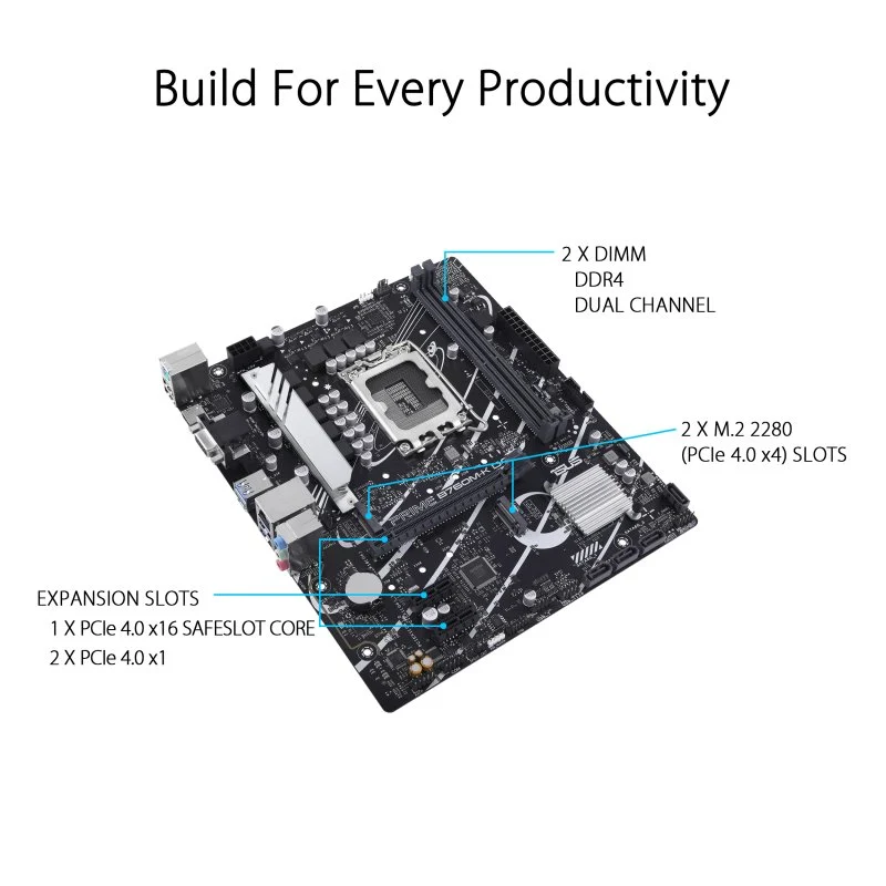 ASUS Prime B760M-K D4 - Image 3