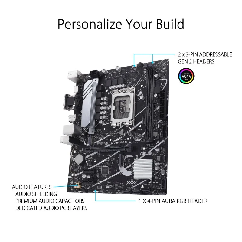 ASUS Prime B760M-K D4 - Image 5