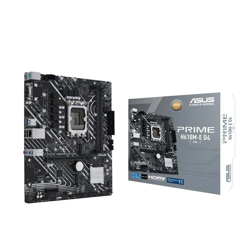 ASUS PRIME H610M-E D4-CSM LGA1700 DDR4 sem WiFi - Image 1