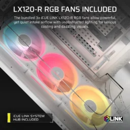 Corsair AIR 5400 LX-R Link RGB Caixa E-ATX com Câmara Tripla - Thumbnail Image 6