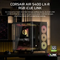 Corsair AIR 5400 LX-R Link RGB E-ATX com Câmara Tripla - Thumbnail Image 2
