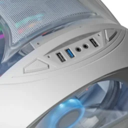 Mars Gaming MC-CYLON Caixa Micro-ATX RGB Branca - Thumbnail Image 3