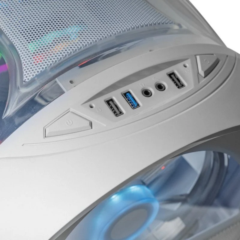 Mars Gaming MC-CYLON Caixa Micro-ATX RGB Branca - Image 3