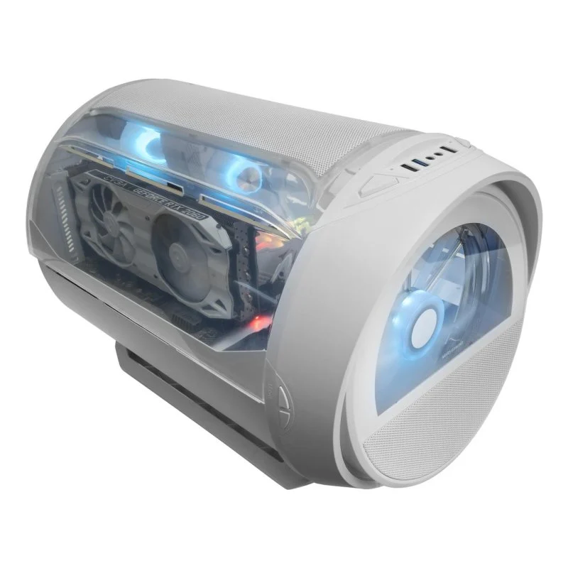 Mars Gaming MC-CYLON Caixa Micro-ATX RGB Branca - Image 8
