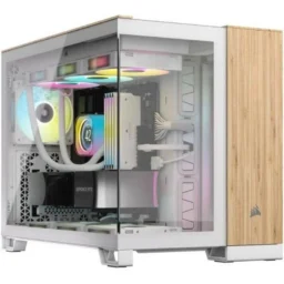 Corsair 2500X Mini Tower Micro ATX Branco/Bambu - Thumbnail Image 1