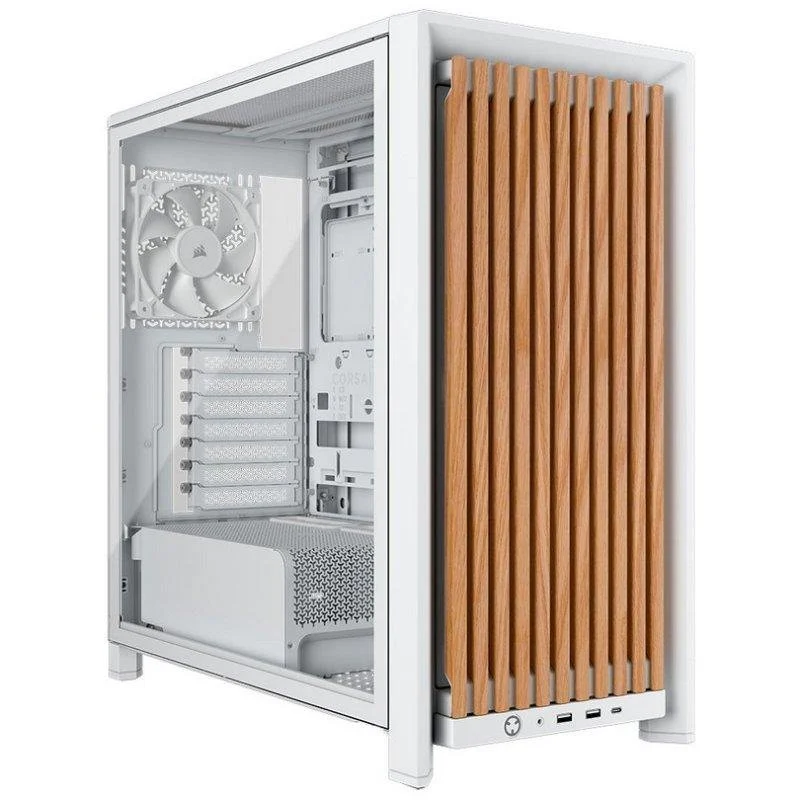 Chassis PC Corsair FRAME 4000D WOOD RS vidro temperado - Image 1